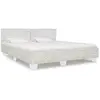 Image de Cadre De Lit Sans Matelas Gris Rotin Naturel 180x200 Cm Vidaxl
