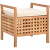 Image de Banc De Rangement 49x48x49 Cm Bois De Noyer Massif Vidaxl