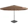 Image de Parasol De Jardin Avec Base Portable Taupe Vidaxl