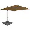 Image de Parasol De Jardin Avec Base Portable Taupe Vidaxl