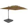 Image de Parasol De Jardin Avec Base Portable Taupe Vidaxl
