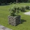 Image de Lit surélevé à gabion - VIDAXL - 50x50x50 cm - Acier galvanisé - Argenté