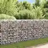 Image de Mur À Gabion Avec Couvercles Acier Galvanisé 200 X 20 X 85 Cm Vidaxl