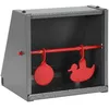 Image de Cible de Tir - VIDAXL - Cible Rotative à Réinitialisation - 2 Cibles - Acier - Extérieur