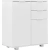 Image de vidaXL Buffet Blanc brillant 71 x 35 x 80 cm Bois dingénierie 283715