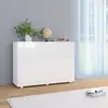 Image de Buffet Blanc Brillant 107x35x80,5 Cm Vidaxl