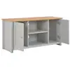 Image de Vidaxl meuble tv gris 120x39x58 cm 283740