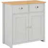 Image de vidaXL Buffet Gris 79x35x81 cm 283742