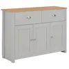 Image de Buffet Gris 112x35x81 Cm Vidaxl