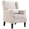Image de vidaXL Fauteuil beige tissu 248614