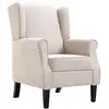 Image de Vidaxl fauteuil beige tissu 248614