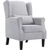Image de Fauteuil Gris Clair Tissu Vidaxl