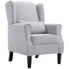 Image de vidaXL Fauteuil gris clair tissu 248615