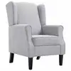 Image de Vidaxl fauteuil gris clair tissu 248615