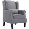 Image de Fauteuil Gris Foncé Tissu Vidaxl
