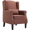 Image de Fauteuil Marron Tissu Vidaxl