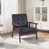 Image de Fauteuil Noir Similicuir Vidaxl