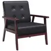 Image de Vidaxl fauteuil noir similicuir 248641