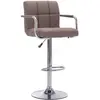 Image de Tabouret De Bar Taupe Tissu Vidaxl