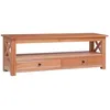 Image de Meuble Tv 120x30x40 Cm Bois D'acajou Massif Vidaxl