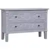 Image de Buffet Avec 2 Tiroirs 90x30x60 Cm Bois D'acajou Massif Vidaxl