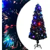 Image de Arbre De Noël Pré-éclairé Avec Support Et Led 240 Cm Fibre Optique Vidaxl