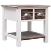 Image de vidaXL Table dappoint Marron 40x40x40 cm Bois de Paulownia