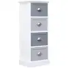 Image de Armoire Latérale 35x30x90 Cm Bois De Paulownia Vidaxl