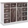 Image de Buffet Avec 10 Tiroirs Marron 113x30x79 Cm Bois Vidaxl