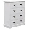 Image de vidaXL Armoire à tiroirs Blanc 60 x 30 x 75 cm Bois