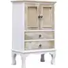 Image de Armoire À Tiroirs Blanc 50x30x80 Cm Bois Vidaxl