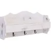 Image de vidaXL Porte-manteau mural Blanc 50x10x23 cm Bois