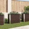 Image de vidaXL Lit Surélevé Pot à Fleurs Jardinière Pot à Plante Bac à Plante Véranda Jardin Balcon Patio Terrasse Cour Extérieur 45719