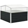 Image de vidaXL Serre Anthracite 100x100x77 cm Acier galvanisé 45724