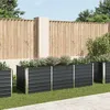 Image de vidaXL Bac de Jardin en Acier Galvanisé 240x80x77 cm Anthracite Fond Ouvert Bac à Fleurs et Légumes DIY 45726