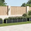 Image de vidaXL Bac de Jardin en Acier Galvanisé 320x80x45 cm Anthracite Fond Ouvert Bac à Fleurs et Légumes DIY 45729