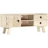 Image de Meuble Tv 110x30x44 Cm Bois Massif De Manguier Vidaxl