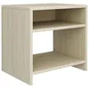 Image de vidaXL Table de chevet Chêne sonoma 40 x 30 x 40 cm Aggloméré