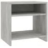 Image de vidaXL Table de chevet Gris béton 40 x 30 x 40 cm Aggloméré