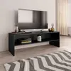 Image de Meuble Tv Noir 120x40x40 Cm Bois D'ingénierie Vidaxl