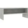 Image de Meuble Tv Gris Béton 100x40x40 Cm Bois D’ingénierie Vidaxl