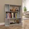 Image de Bibliothèque/séparateur De Pièce Gris Béton Bois D’ingénierie Vidaxl