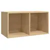 Image de Vidaxl boîte de rangement de vinyles chêne sonoma 71x34x36 cm 800120