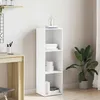Image de vidaXL Bibliothèque/Meuble TV Blanc 36 x 30 x 114 cm Aggloméré