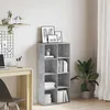 Image de VidaXL Bibliothèque/Buffet Gris béton 66 x 30 x 130 cm Aggloméré