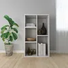 Image de vidaXL Bibliothèque/Buffet Blanc 50x25x80 cm Bois d’ingénierie 800162