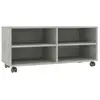 Image de Vidaxl meuble tv avec roulettes gris béton 90x35x35 cm bois ingénierie 800184
