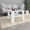 Image de vidaXL Table basse Blanc 60 x 60 x 42 cm Aggloméré