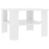 Image de Vidaxl table basse blanc 60x60x42 cm bois d’ingénierie 800207