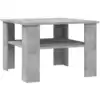 Image de Table Basse Gris Béton 60x60x42 Cm Bois D’ingénierie Vidaxl